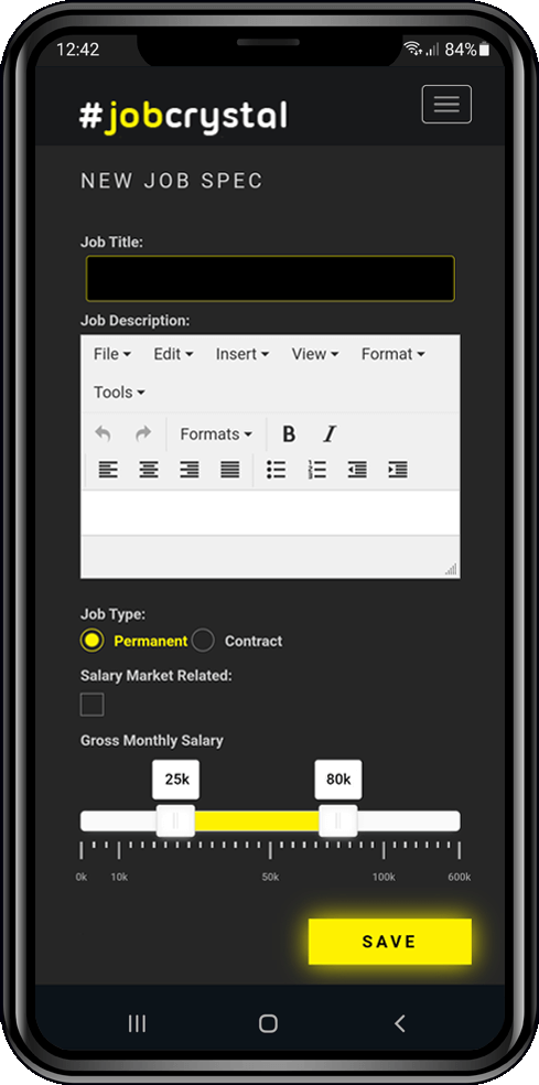 Job Crystal - Crystal AI - Add New Job