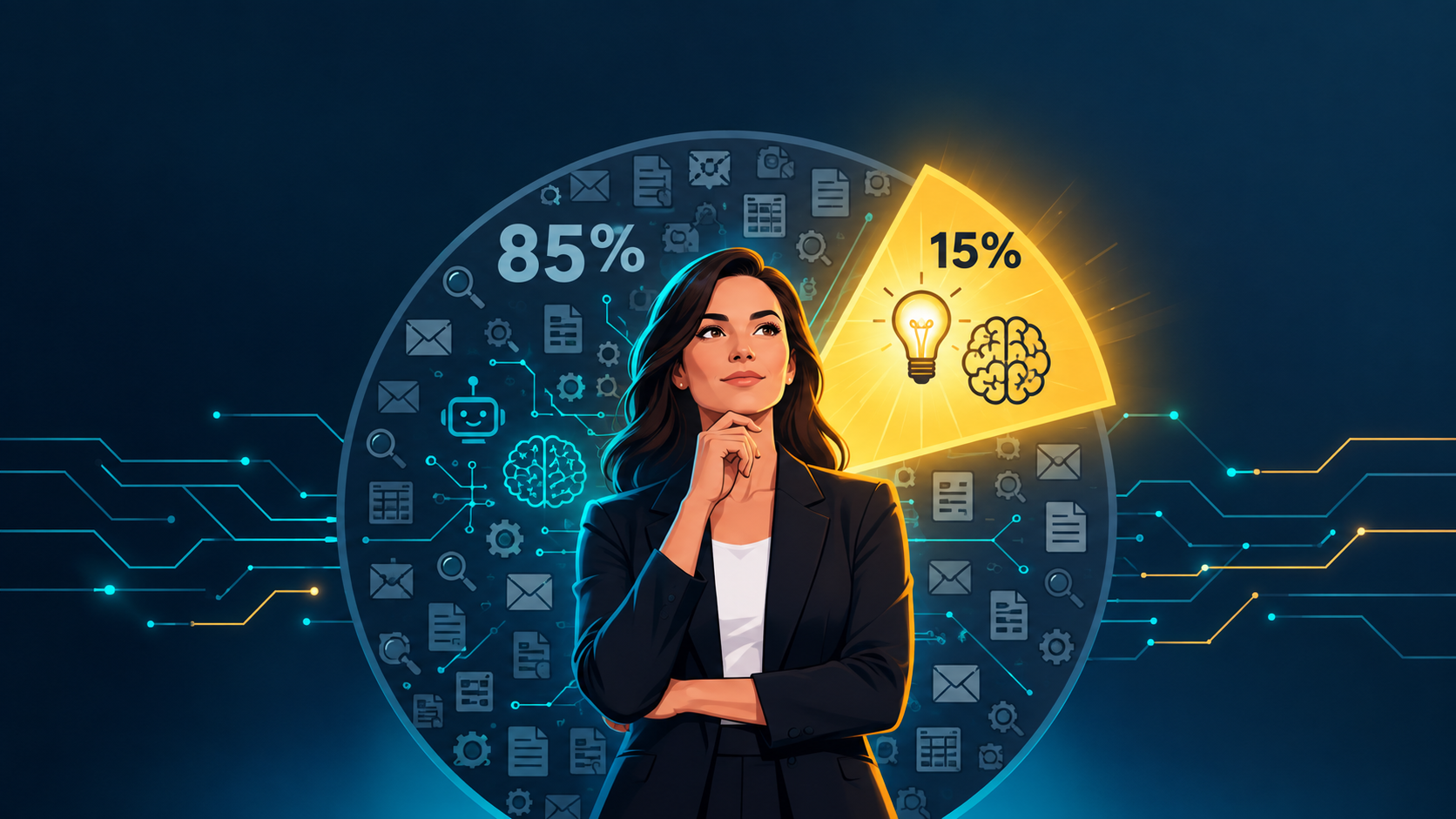 Featured image for "The 15% That Makes Your Career AI-Proof: 7 Questions to Answer Before AI Answers Them for You"